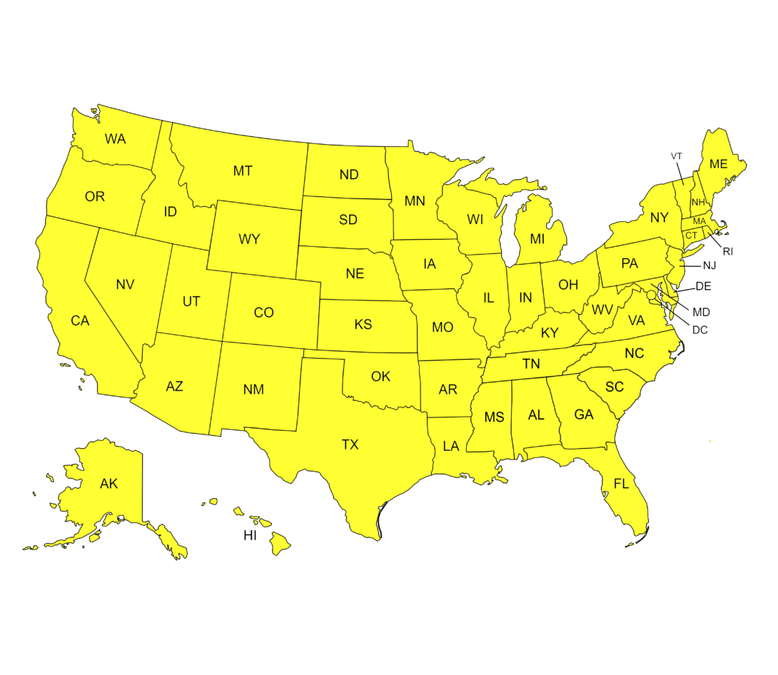 map of the United States